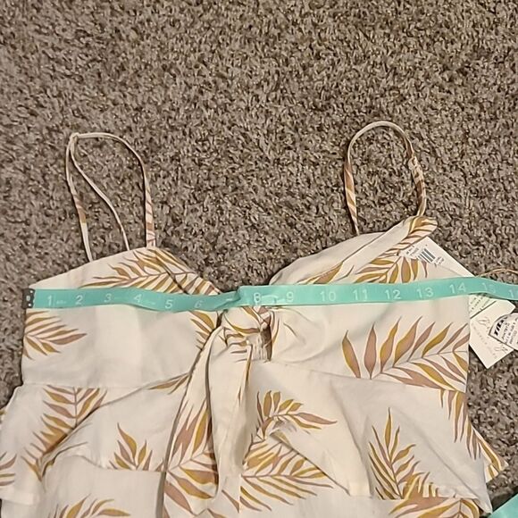 NWT Billabong Sincerely Jules Twist Flirt Jumpsuit Palm tropical resortwear sml - Picture 6 of 8